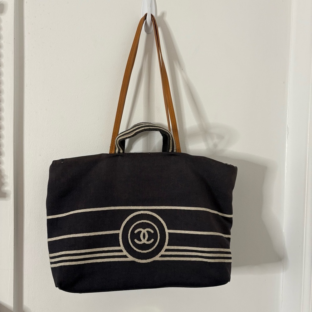 CHANEL Denim Tote Bag